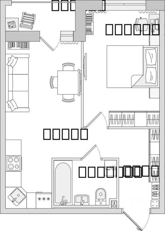 1-к кв. Ленинградская область, Всеволожский район, Свердловское ... - Фото 1