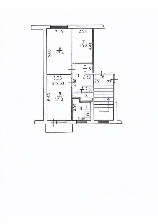 3-к кв. Иркутская область, Иркутск ул. Просвещения, 20 (61.3 м) - Фото 1