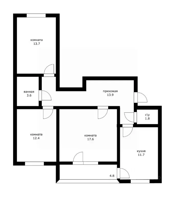 3-к кв. Краснодарский край, Краснодар ул. Венецианская, 12 (75.5 м) - Фото 1