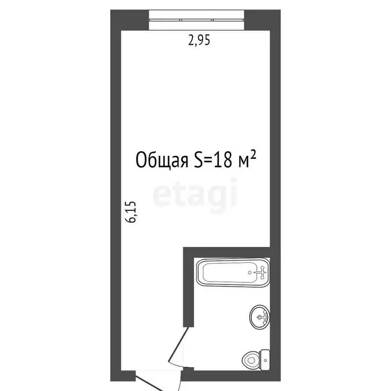 Квартира-студия: Новосибирск, Калининский район, микрорайон Северный, ... - Фото 1