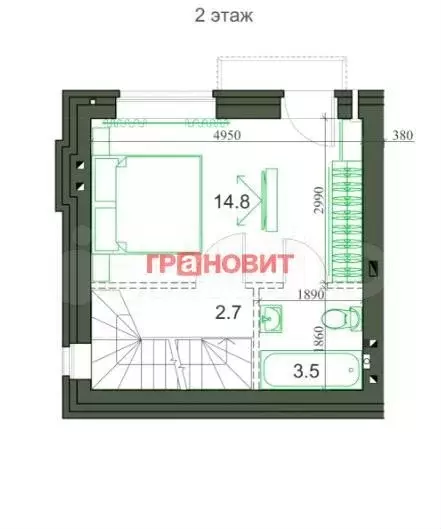 Таунхаус 67 м на участке 1 сот. - Фото 1