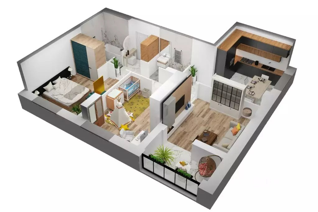 3-к кв. Волгоградская область, Волжский ул. 40 лет Победы, 16 (79.65 ... - Фото 1