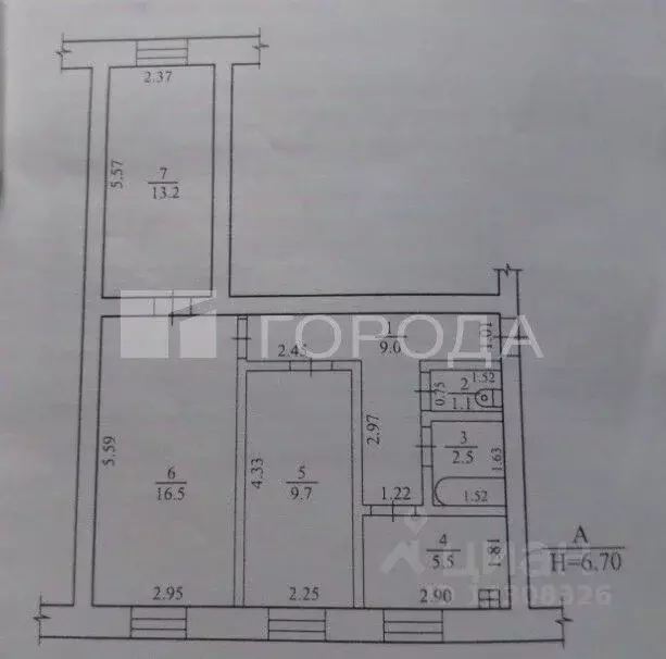 3-к кв. Новосибирская область, с. Убинское ул. Писарева, 6 (57.5 м) - Фото 2