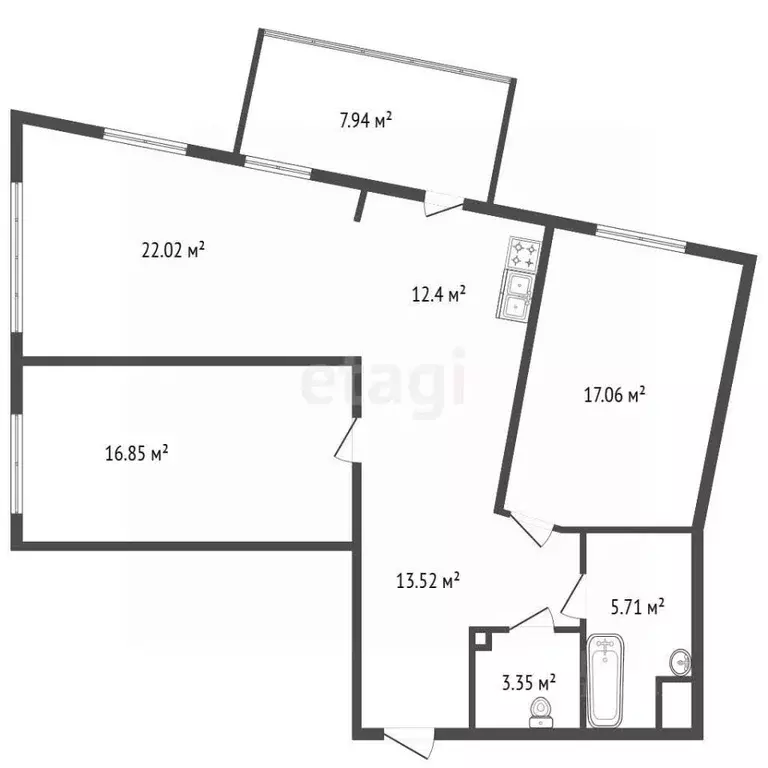 2-к кв. Санкт-Петербург Аптекарский просп., 18 (90.9 м) - Фото 2