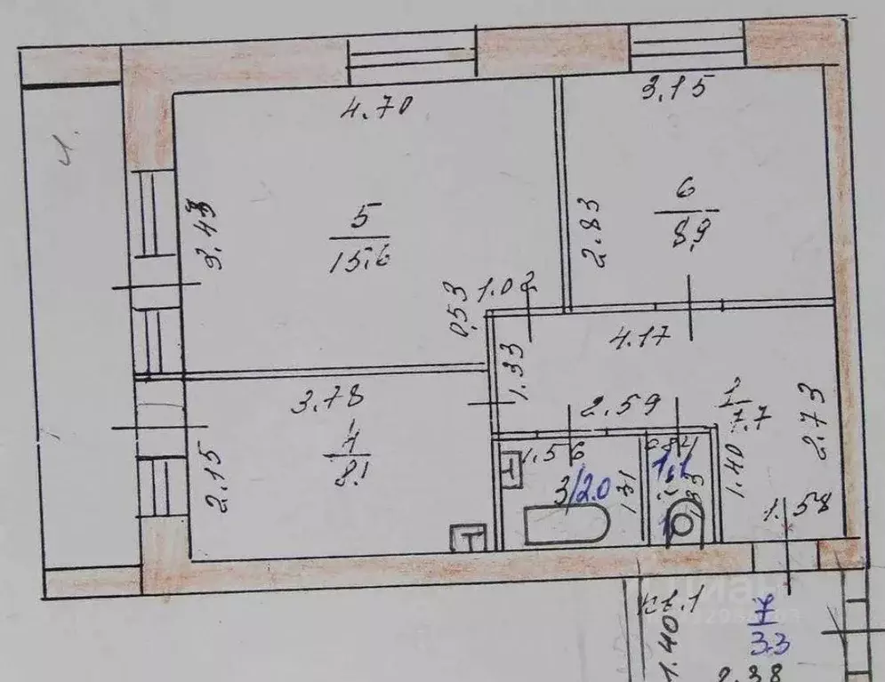 2-к кв. Алтайский край, Барнаул ул. Куета, 27А (46.7 м) - Фото 0