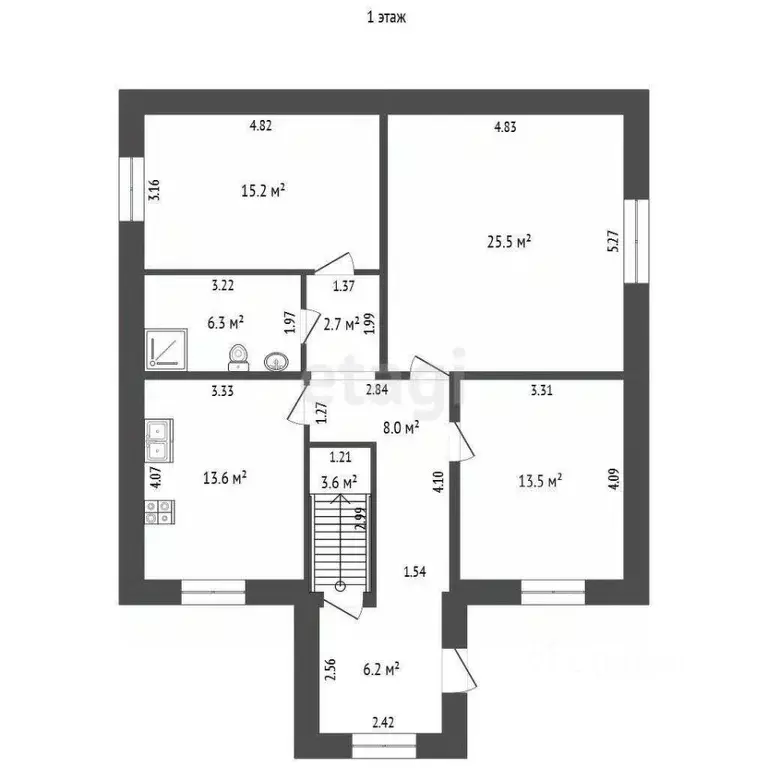 Дом в Омская область, Омск Береговой мкр, ул. Цветочная, 47 (161 м) - Фото 0