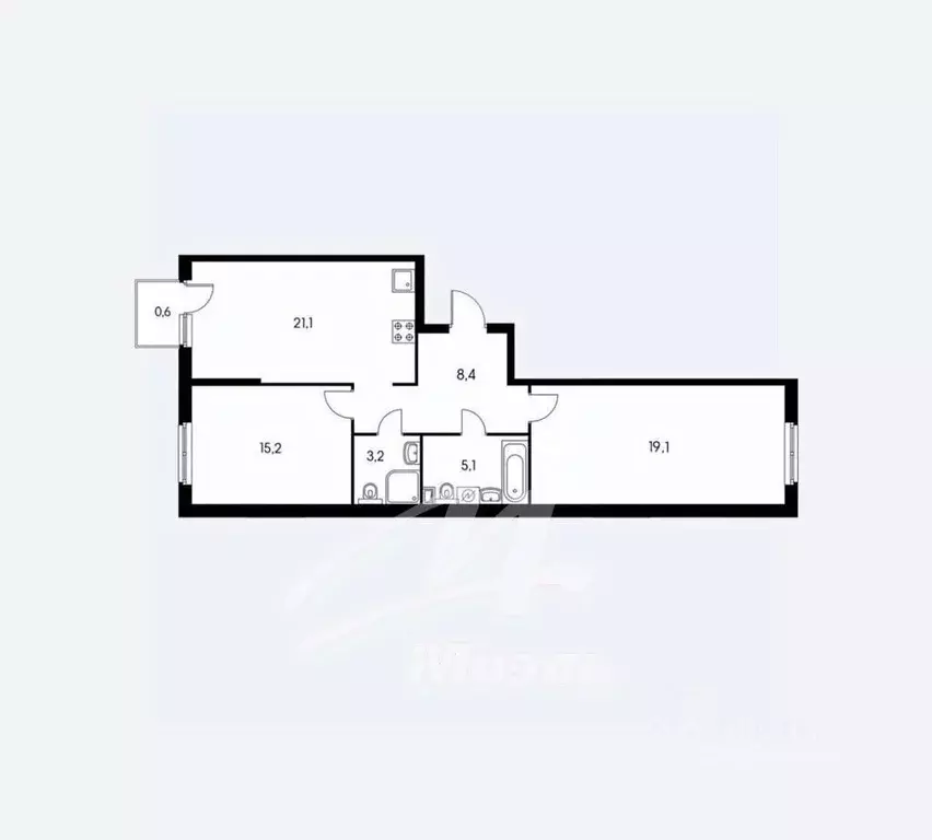 2-к кв. Москва Красноказарменная ул., 14С1 (70.0 м) - Фото 2