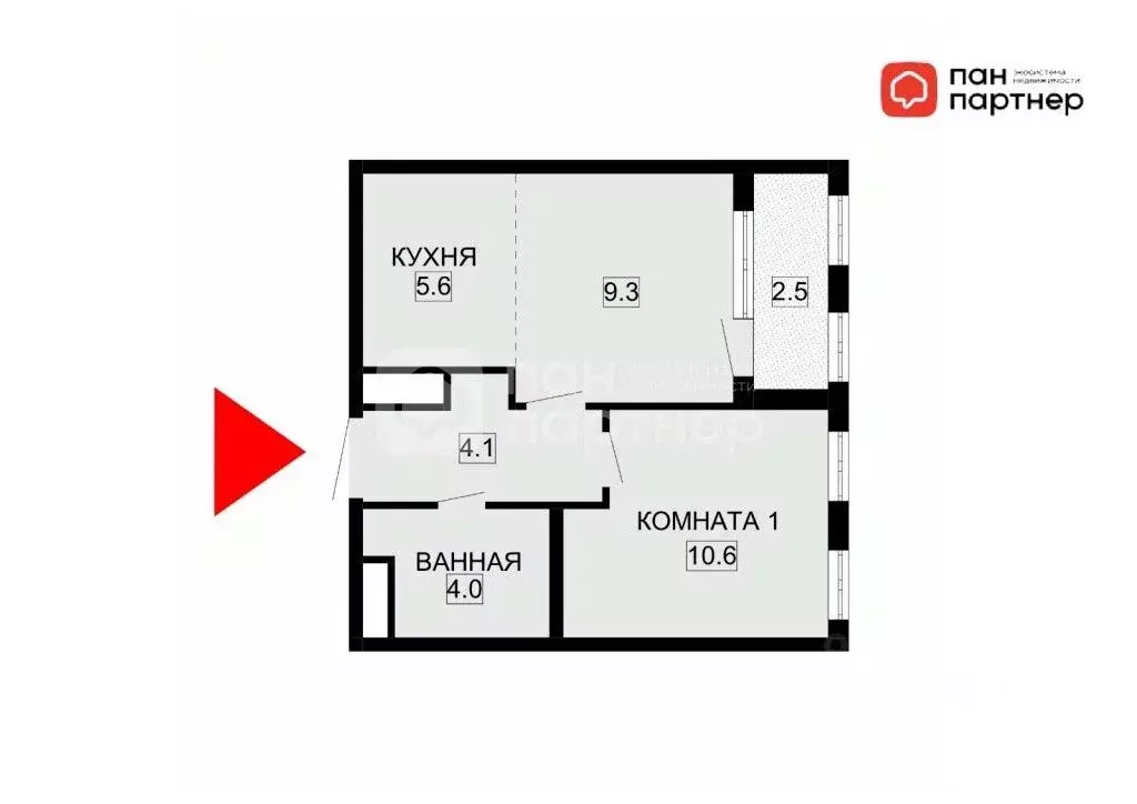 1-к кв. санкт-петербург ул. челюскина, 6 (35.0 м) - Фото 0