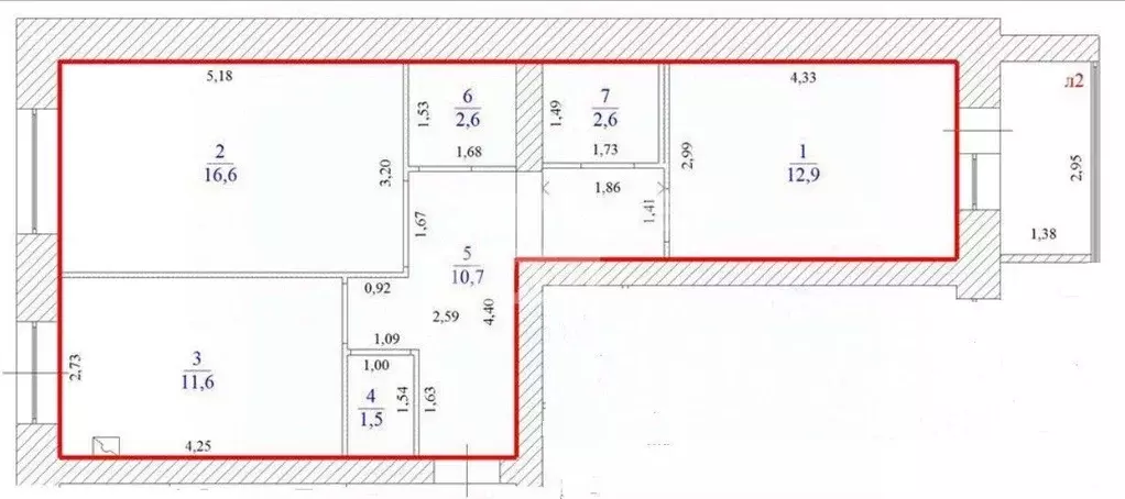 2-к кв. Ульяновская область, Ульяновск Бакинская ул., 50 (58.5 м) - Фото 2