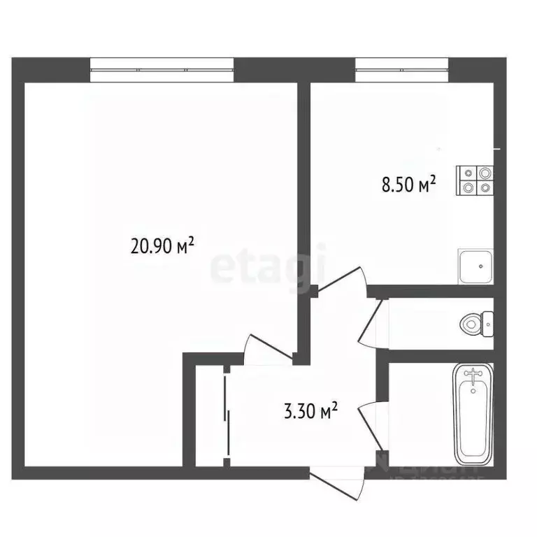 1-к кв. Москва ул. Героев Панфиловцев, 3 (38.8 м) - Фото 1