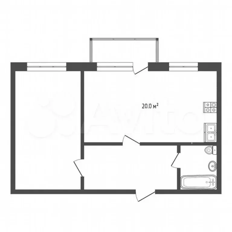2-к. квартира, 47,5 м, 8/14 эт. - Фото 0