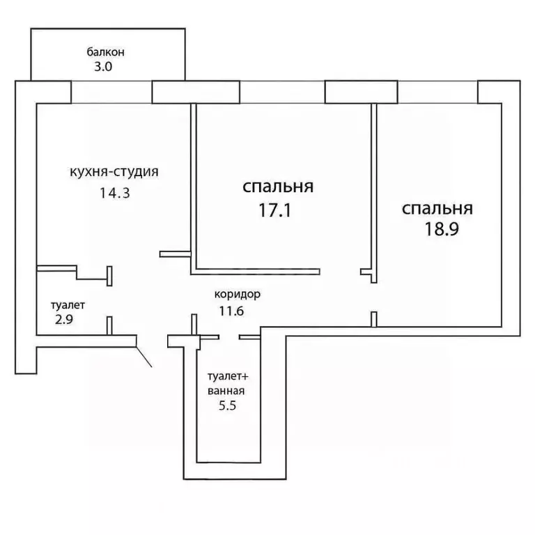 3-к кв. Иркутская область, Иркутск ул. Красноказачья, 74 (70.3 м) - Фото 1