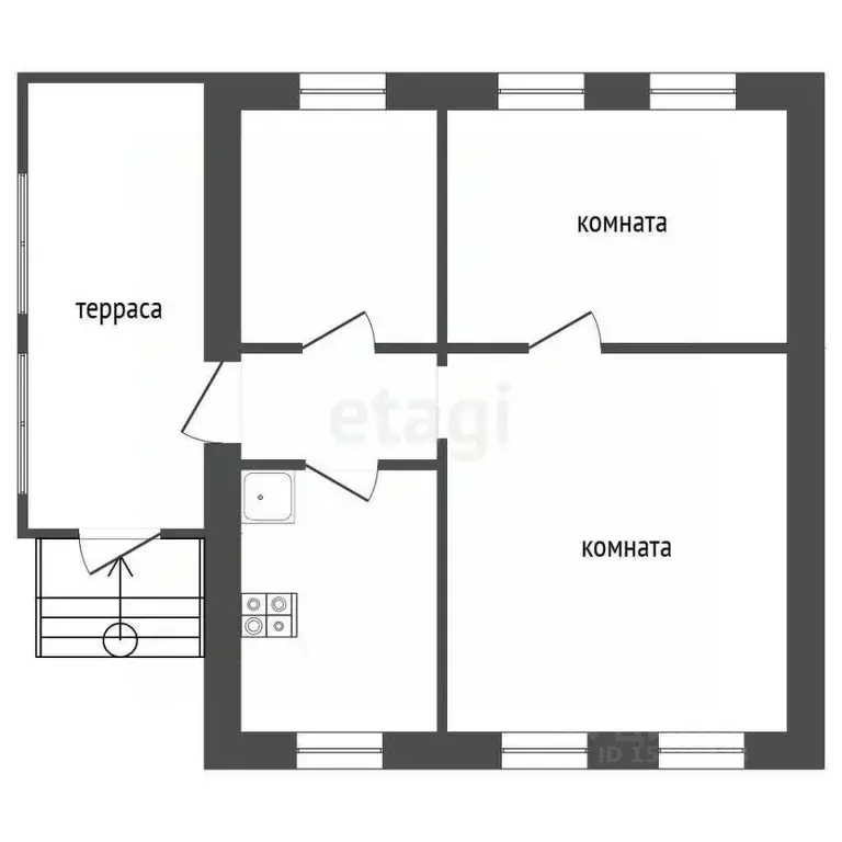 Дом в Нижегородская область, Выкса пер. 2-й Баумана, 3 (47 м) - Фото 0