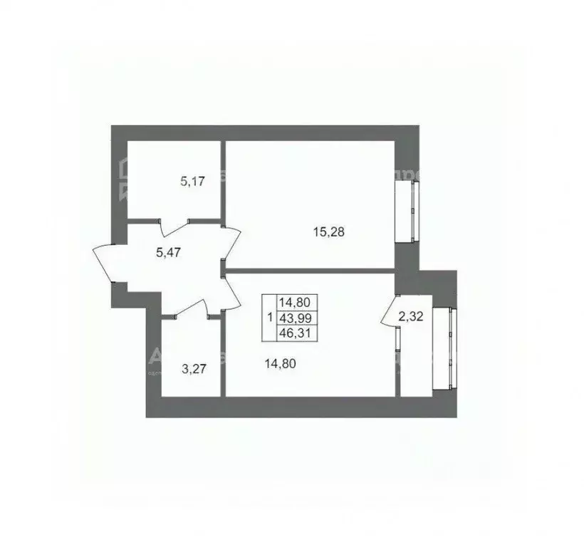 1-к кв. Волгоградская область, Волгоград просп. Маршала Жукова, 31 ... - Фото 2