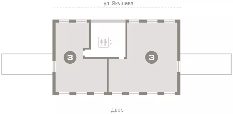 2-комнатная квартира: Новосибирск, Зыряновская улица, 53с (197.33 м) - Фото 1