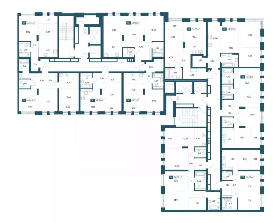 1-к кв. Хабаровский край, Хабаровск Адмирал жилой комплекс (37.51 м) - Фото 1