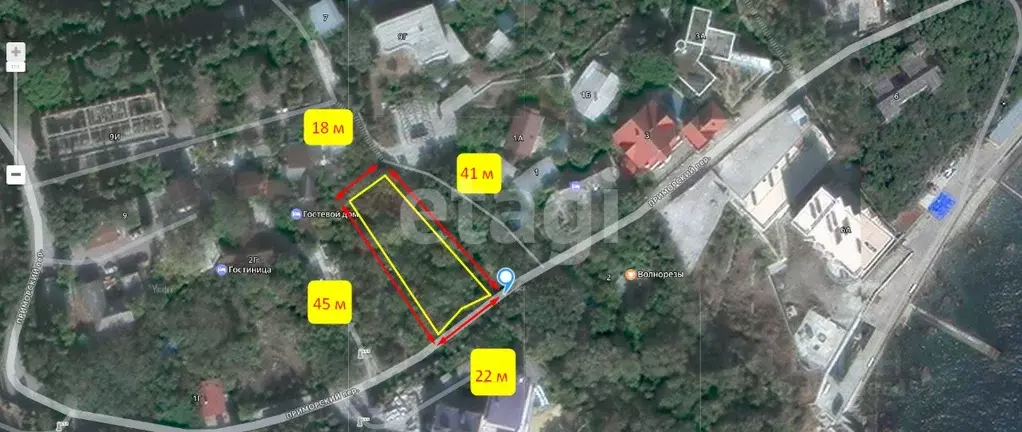 Участок в Крым, Алупка пер. Приморский (9.0 сот.) - Фото 1