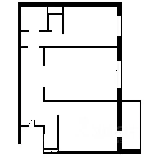2-к кв. Новосибирская область, Новосибирск ул. Тюленина, 19 (55.9 м) - Фото 1