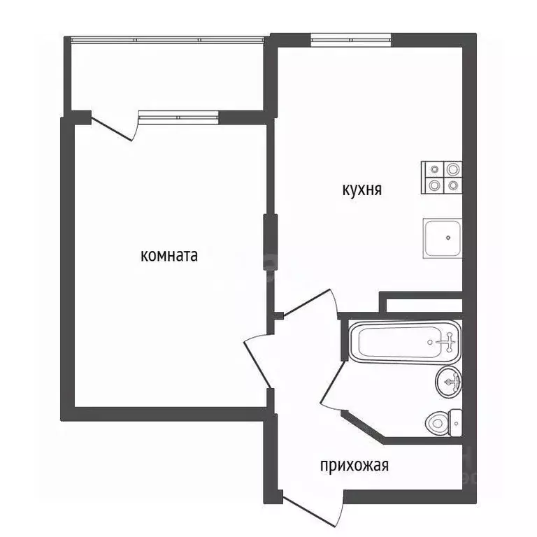 1-к кв. Воронежская область, Воронеж ул. 121-й Стрелковой Дивизии, 50А ... - Фото 2
