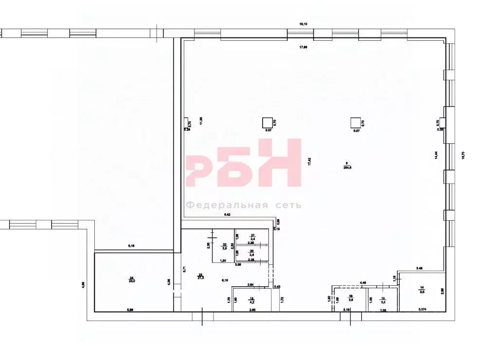 Торговая площадь в Тюменская область, Тюмень ул. Луначарского, 20 (328 ... - Фото 2