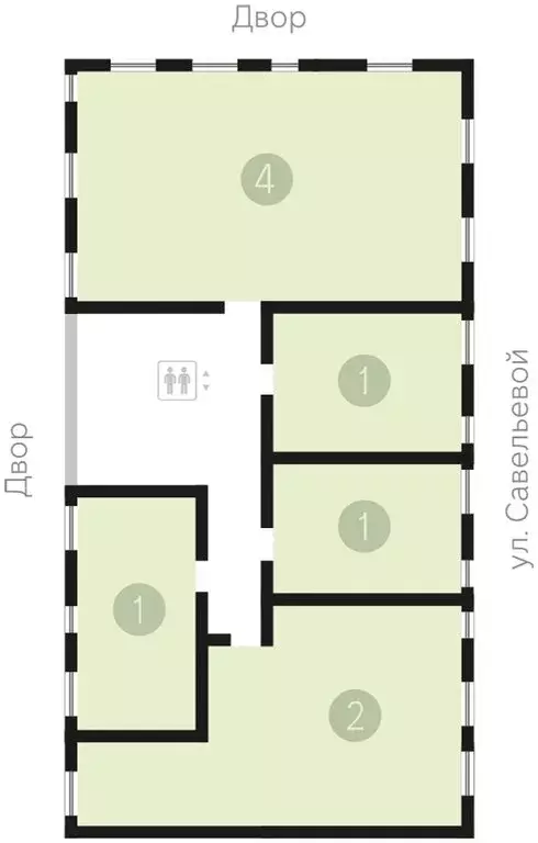 2-комнатная квартира: Курган, улица Коли Мяготина, 181 (157.1 м) - Фото 1