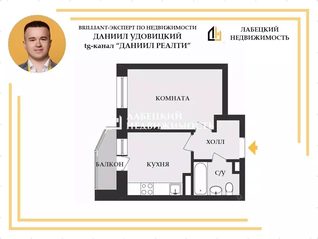 1-к кв. Санкт-Петербург Комендантский просп., 55к1 (34.6 м) - Фото 2
