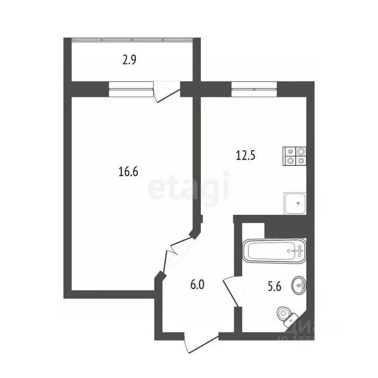 1-к кв. Самарская область, Самара ул. Советской Армии, 238в (40.7 м) - Фото 1
