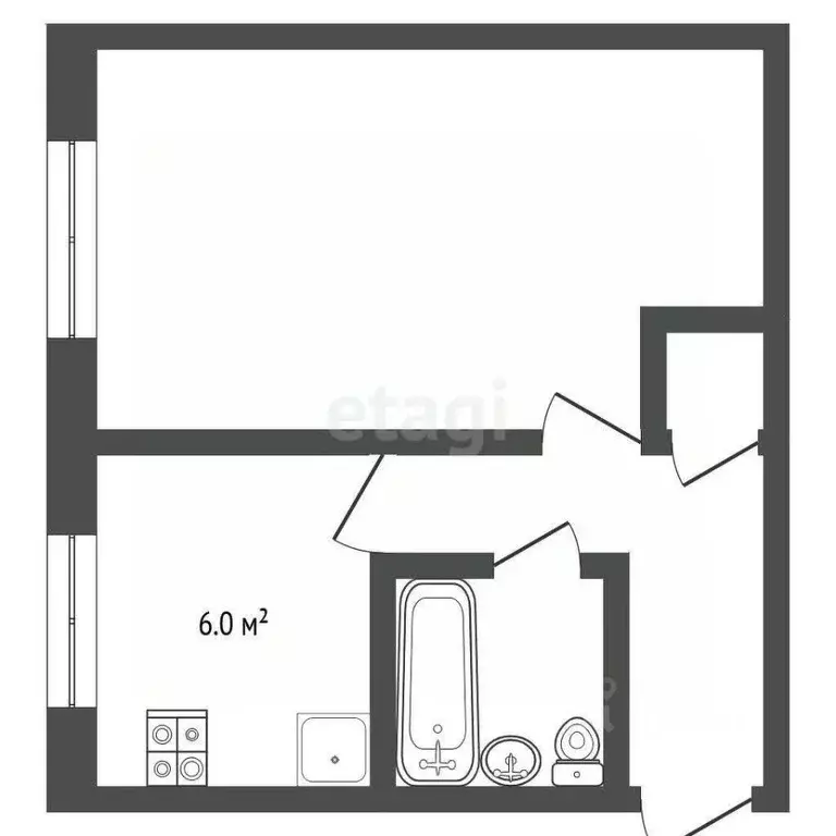 1-к кв. Московская область, Воскресенский район, Белоозерский пгт ... - Фото 2