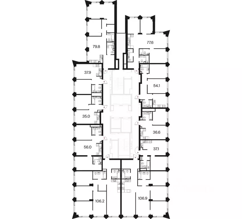 2-к кв. Москва ул. Маршала Бирюзова (79.8 м) - Фото 1