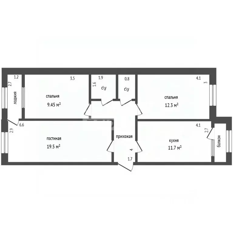 3-к кв. Дагестан, Дербент ул. Саида Габиева, 18 (61.5 м) - Фото 2