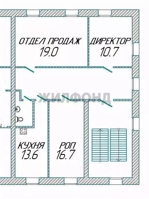 Офис в Новосибирская область, Новосибирск Бердское ш., 61 (90 м) - Фото 1