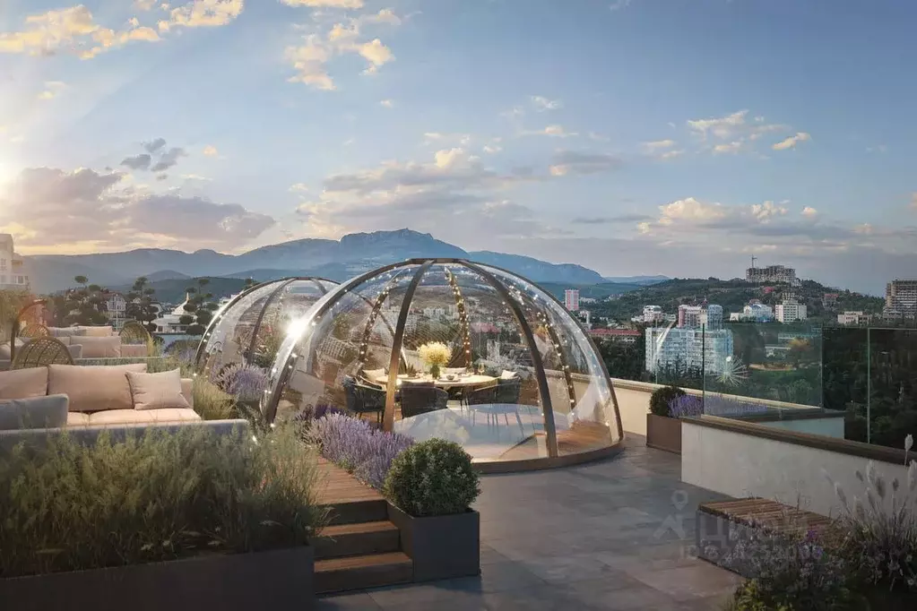 Студия Крым, Алушта ул. Парковая, 5 (41.5 м) - Фото 1