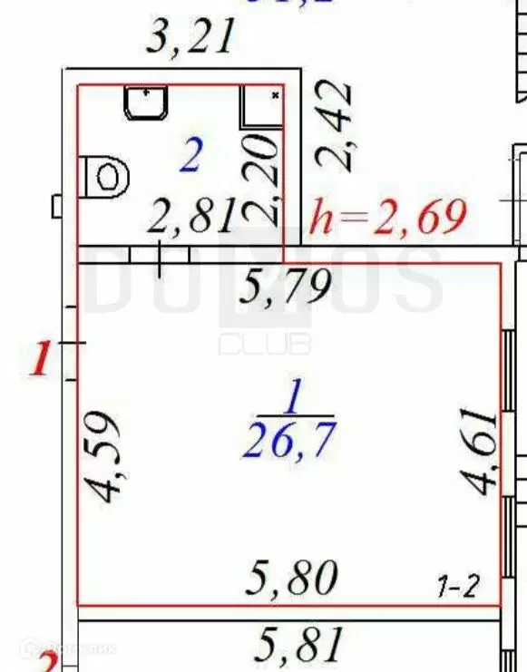 Продаётся 2-к квартира, 47.6 м - Фото 1