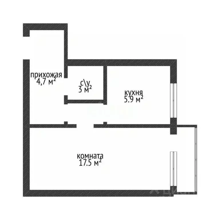 1-к кв. Адыгея, Майкоп Прямая ул., 3 (31.8 м) - Фото 2