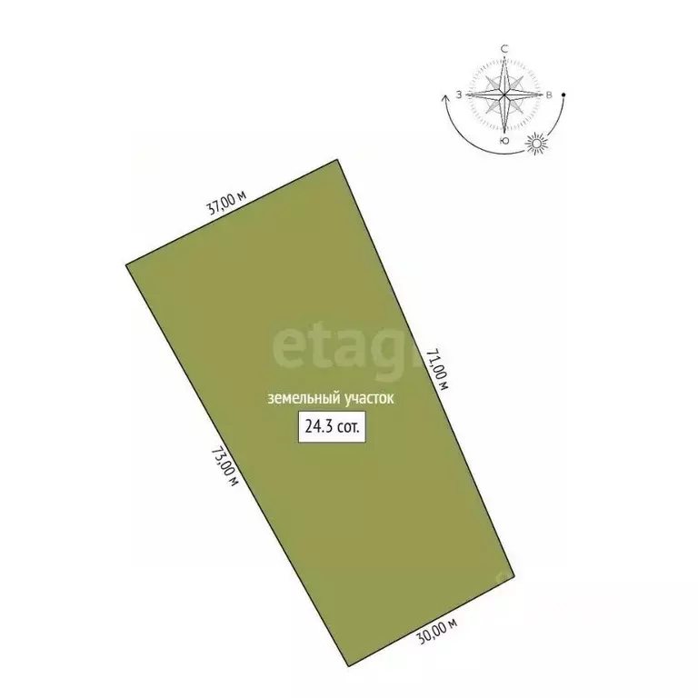 Участок в Амурская область, Благовещенский район, с. Усть-Ивановка ... - Фото 1