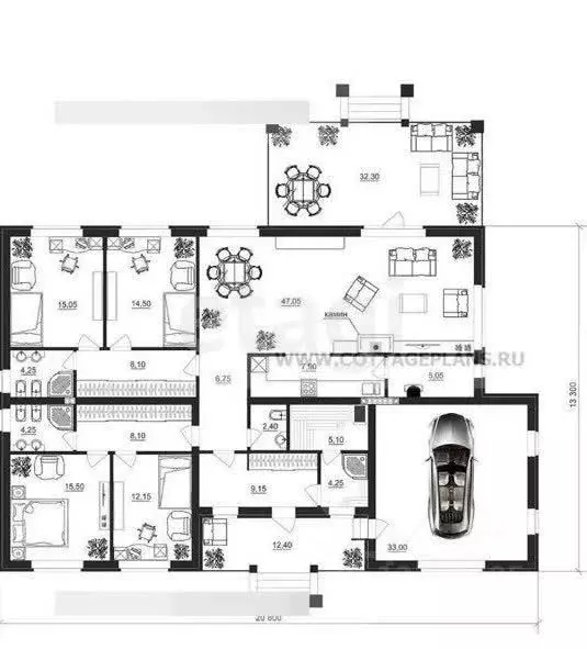 Дом в Липецкая область, Добровский муниципальный округ, с. Капитанщино ... - Фото 2