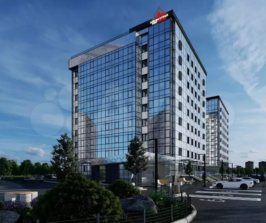 1-к. квартира, 43,4 м, 4/9 эт. - Фото 0