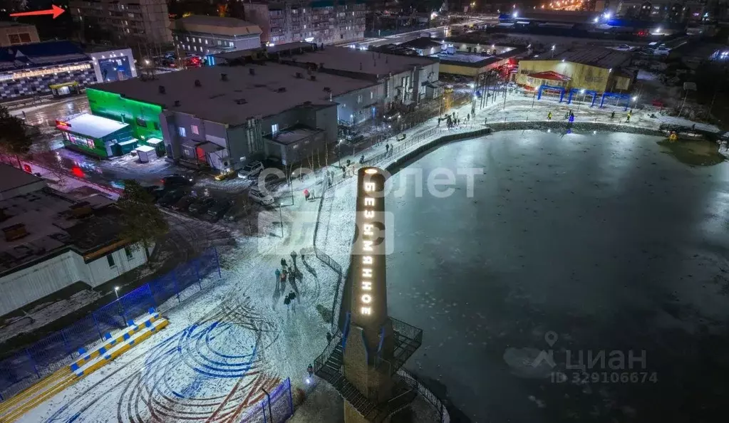 1-к кв. Ямало-Ненецкий АО, Ноябрьск Киевская ул., 12 (34.1 м) - Фото 1