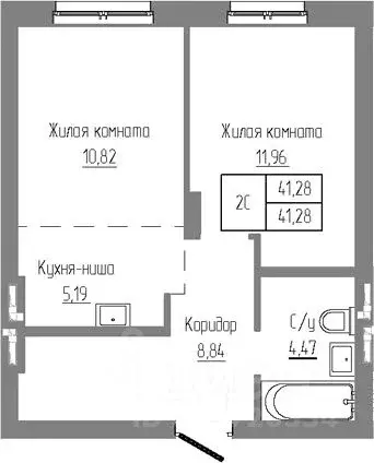 2-к кв. Новосибирская область, Новосибирский район, Краснообск рп ... - Фото 0