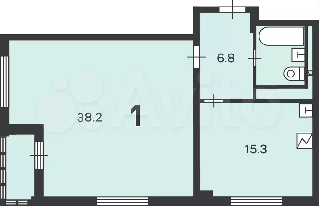 Аукцион: 1-к. квартира, 64,3 м, 2/23 эт. - Фото 0