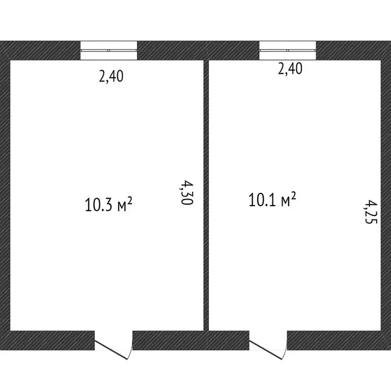 1к в -комнатной квартире (19.8 м) - Фото 1