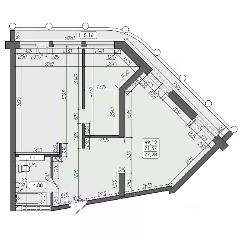 3-к кв. Приморский край, Владивосток ул. Мыс Кунгасный, 3Б (71.57 м) - Фото 0