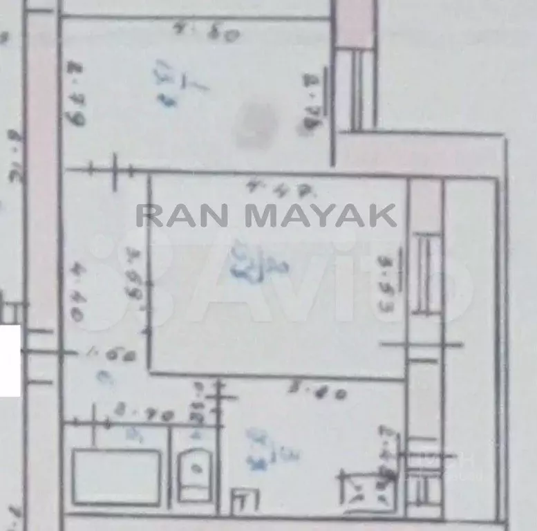 2-к кв. Адыгея, Майкоп Пионерская ул., 381 (48.2 м) - Фото 2