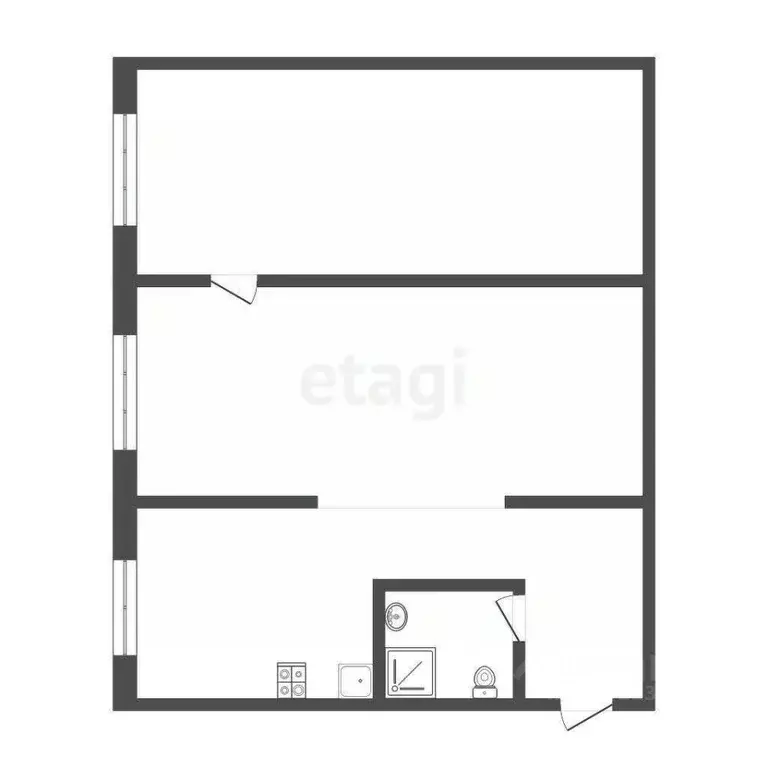 2-к кв. Кемеровская область, Прокопьевск Студенческая ул., 44 (43.0 м) - Фото 2