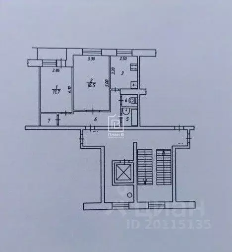 2-к кв. Калужская область, Калуга ул. Маяковского, 47 (51.0 м) - Фото 2