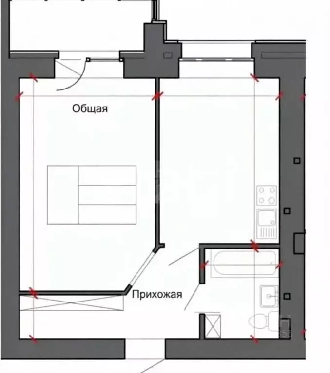 2-к кв. Алтайский край, Барнаул ул. Сергея Семенова, 32 (35.9 м) - Фото 2