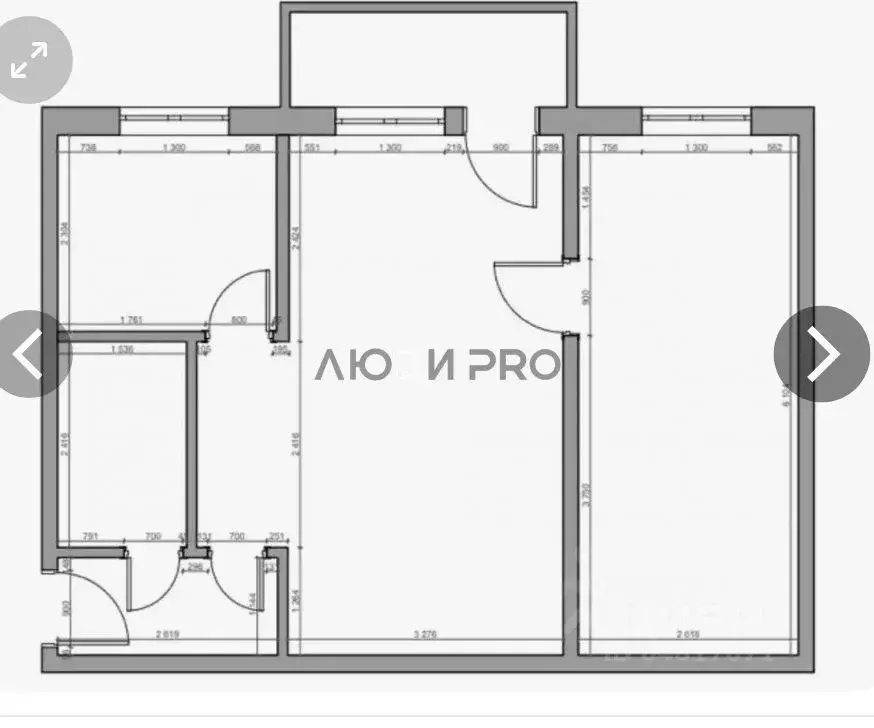 2-к кв. Алтайский край, Барнаул городской округ, Южный рп просп. ... - Фото 2