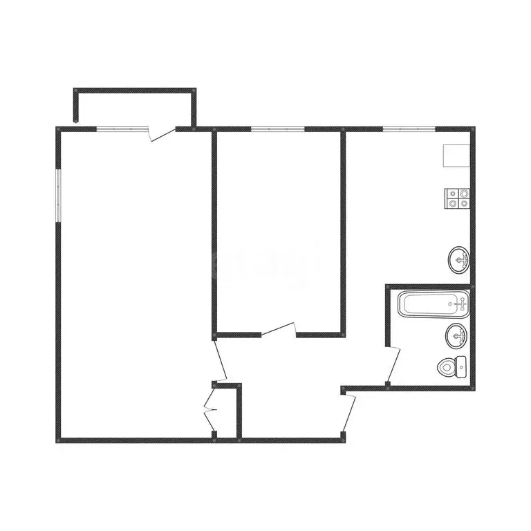 2-комнатная квартира: Ангарск, 182-й квартал, 7 (41.5 м) - Фото 1