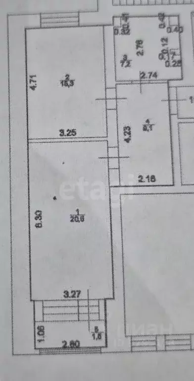 1-к кв. Татарстан, Казань Хороводная ул., 50 (53.7 м) - Фото 2