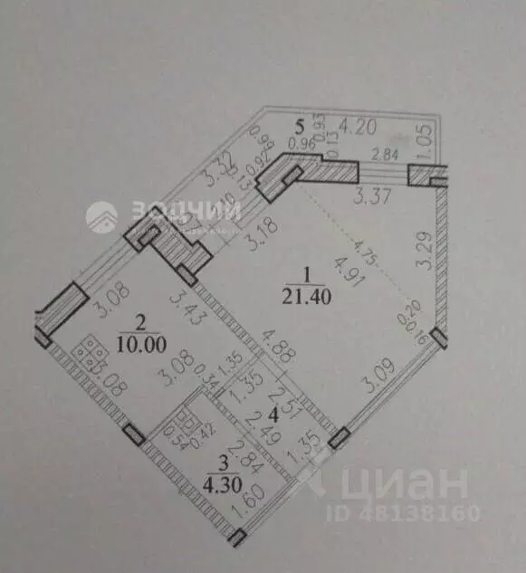 1-к кв. Чувашия, Чебоксары бул. Анатолия Миттова, 1к1 (39.1 м) - Фото 2